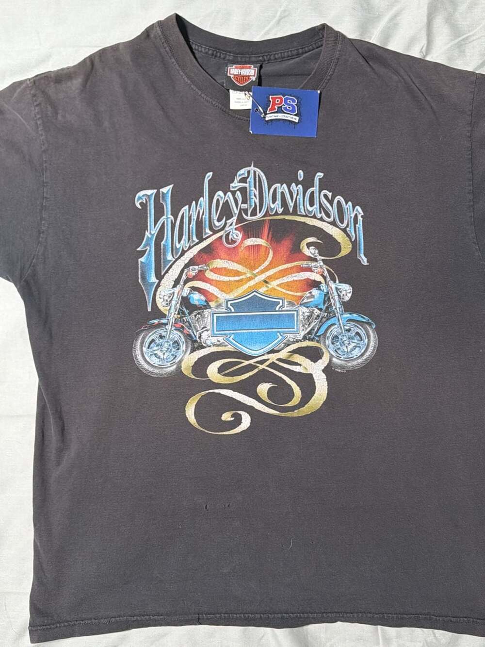 Vintage Thrashed 2006 Harley-Davidson Texas Thunder Nacogdoches T-Shirt Large - Picture 3 of 13